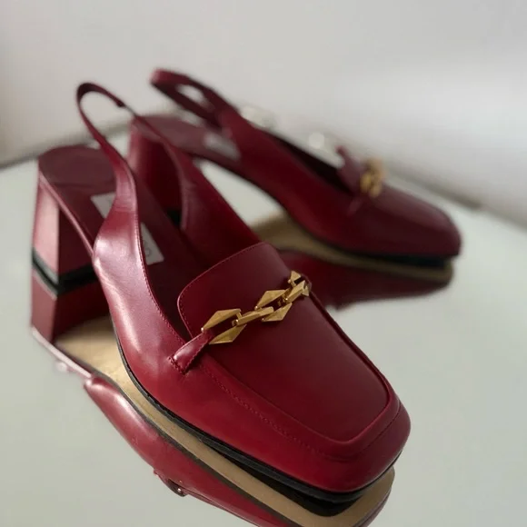 New Jimmy Choo Diamond Tilda 45 patent leather slingback pumps $925 41 - Picture 10 of 13